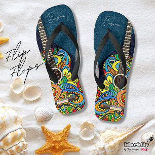 Life is like Music, always a good song   Guitar Flip Flops