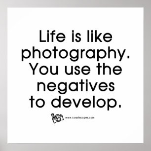 Life Is Like Photography Poster