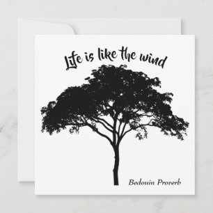 Life is like the wind, Card