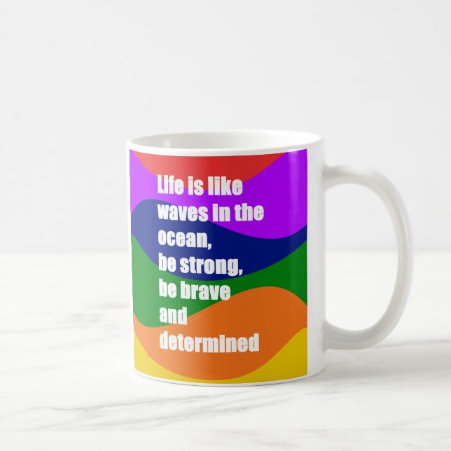 Life is Like Waves Coffee Mug (Right)