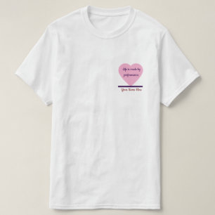Life is Made by Performance   heart Shape edit  T-Shirt