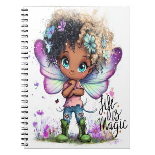 Life Is Magic Fairy Spiral Notebook