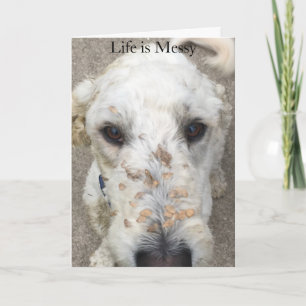 Life is Messy/Cockleburs on a doodcard Card