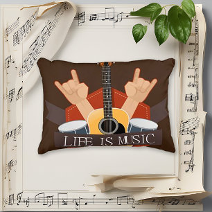 Life Is Music Decorative Cushion