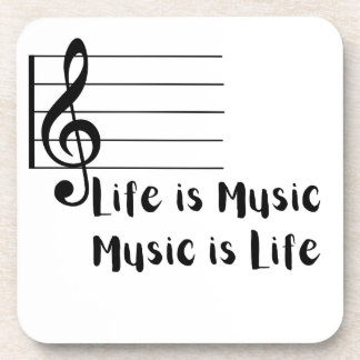 Life is Music, Music is Life Coaster