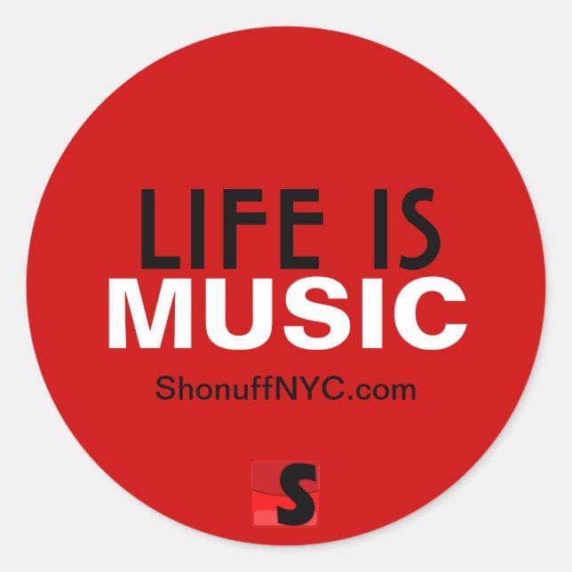 Life Is Music Sticker (Front)