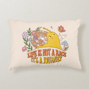 Life Is Not A Race, It's A Journey Decorative Cushion