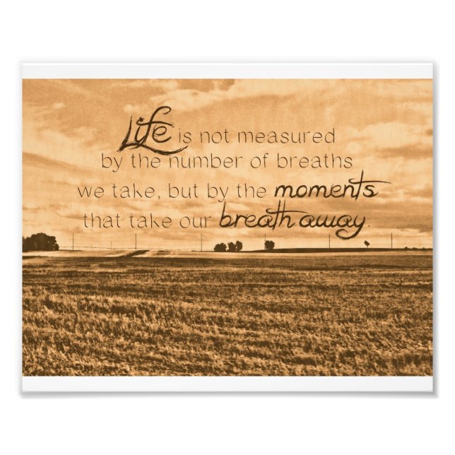 Life is Not Measured Print (Front)