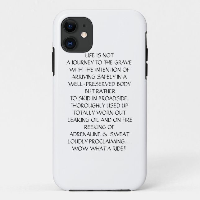 LIFE IS NOTA JOURNEY TO THE GRAVE Case-Mate iPhone CASE (Back)