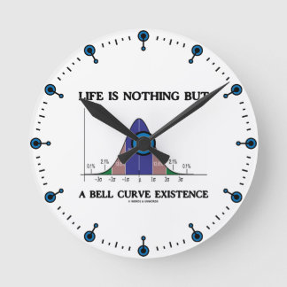 Life Is Nothing But A Bell Curve Existence Round Clock