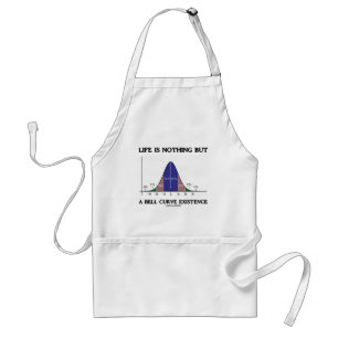 Life Is Nothing But A Bell Curve Existence Standard Apron