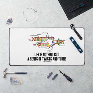 Life Is Nothing But A Series Of Twists And Turns Desk Mat