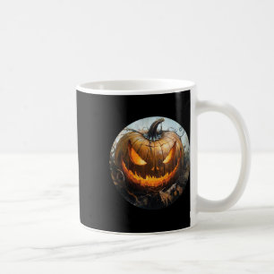 Life Is Really Good Scary Pumpkin Jack O Lantern H Coffee Mug