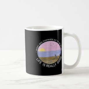 Life Is Really Good Summer Beach Vacation Graphic Coffee Mug