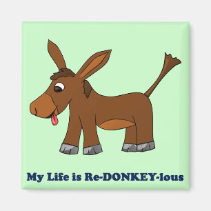 Life is Ridiculous (redonkulous to redonkeylous) Magnet