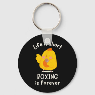 Life Is Short Boxing Is Forever Training Motivatio Key Ring