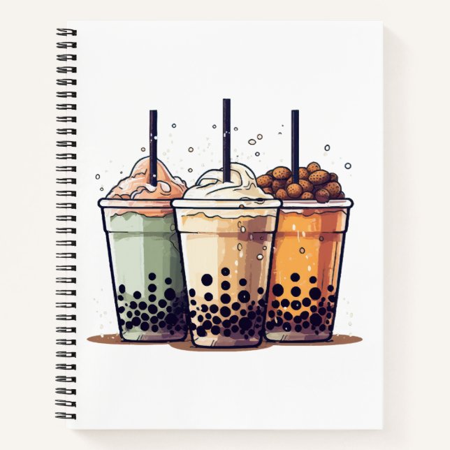 Life is short, drink the boba notebook (Front)