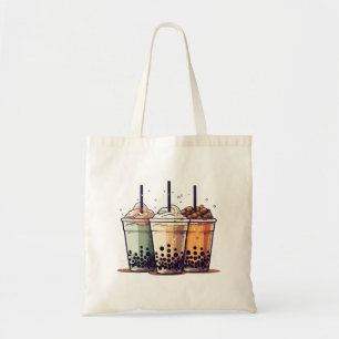 Life is short, drink the boba tote bag