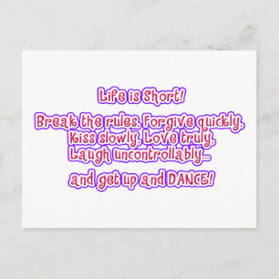 Life is Short Postcard