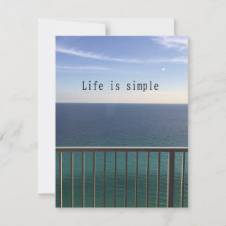Life is simple card