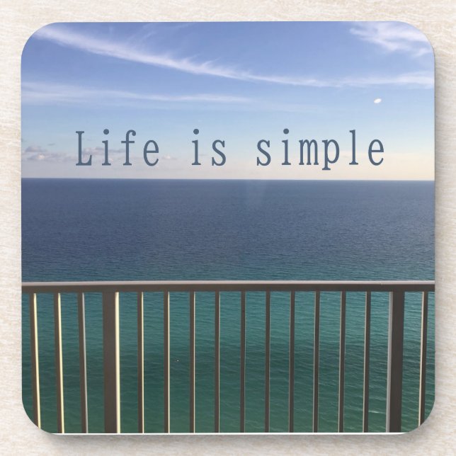 Life is simple coaster (Front)
