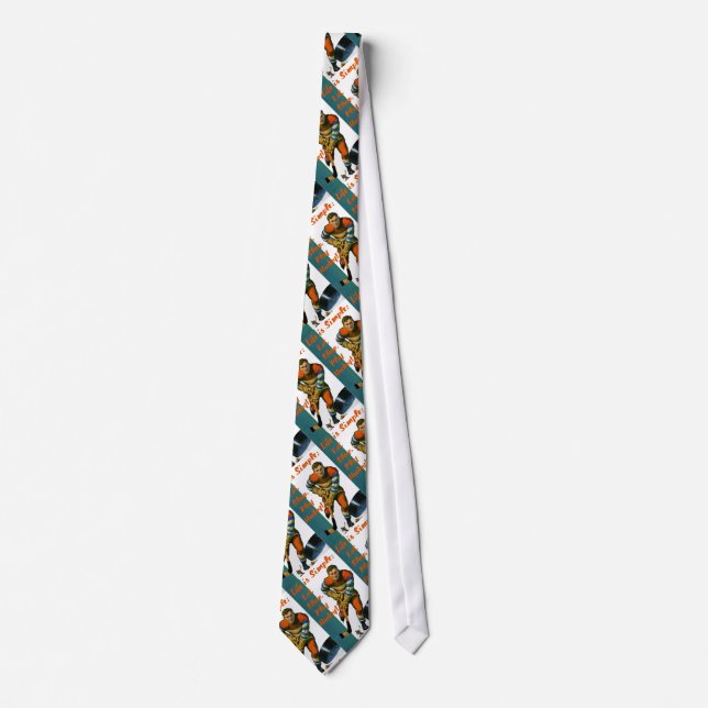 Life is Simple Eat Sleep Play Hockey Mens Tie (Front)