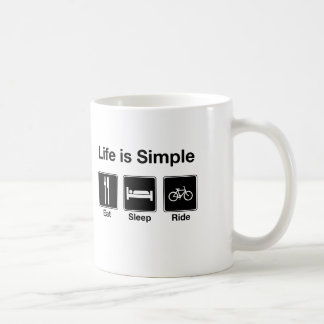 Life is Simple Eat Sleep Ride Coffee Mug
