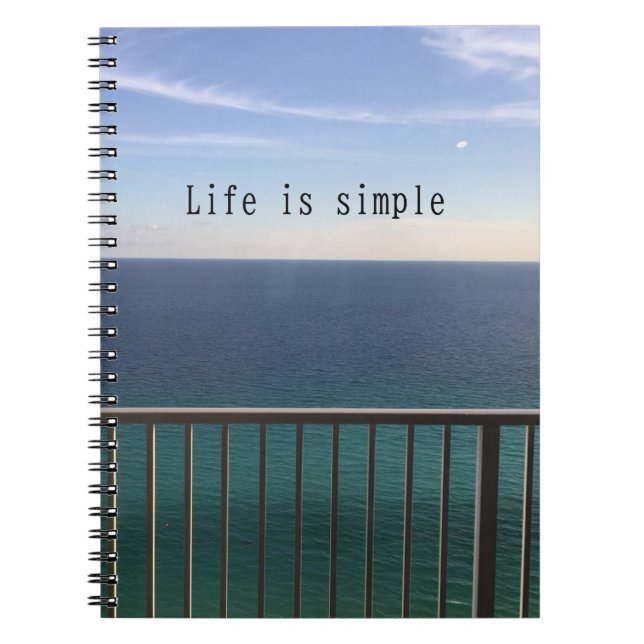 Life is simple notebook (Front)