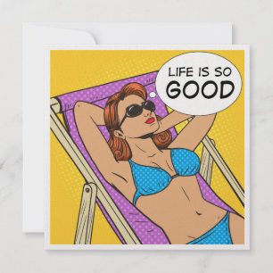 Life Is So Good Invitation #2