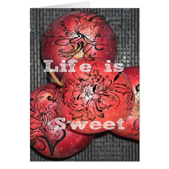 life is sweet and so are apples Customise Product (Front)