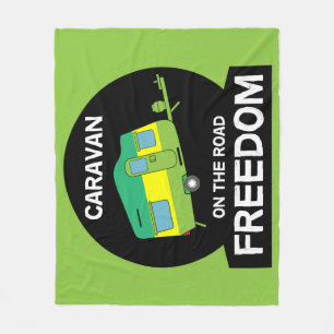 Life Is Sweet AT The Caravan Funny Gifts Travel Mu Fleece Blanket