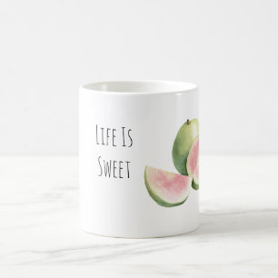 Life is Sweet Guava Fruit Coffee Mug