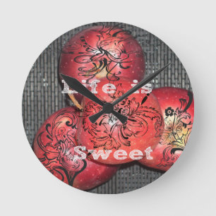 Life is Sweet Round Clock