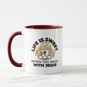 Life Is Sweet with Jesus – Christian Faith Tea Cup