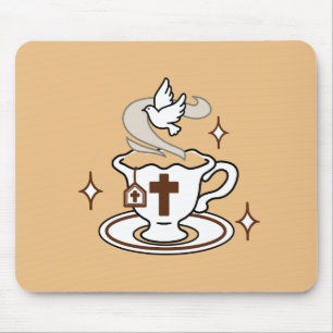 Life Is Sweet with Jesus – Christian Faith Tea Cup Mouse Mat