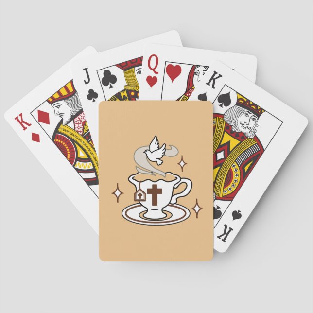 Life Is Sweet with Jesus – Christian Faith Tea Cup Playing Cards (Back)