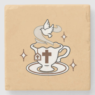 Life Is Sweet with Jesus – Christian Faith Tea Cup Stone Coaster
