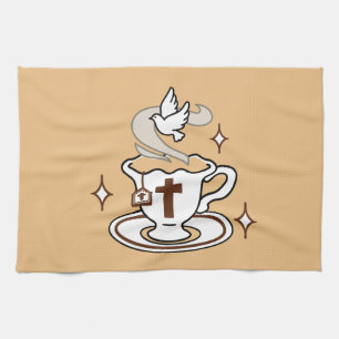 Life Is Sweet with Jesus – Christian Faith Tea Cup Towel