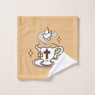 Life Is Sweet with Jesus – Christian Faith Tea Cup Wash Cloth