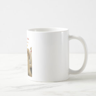 "Life is the Toughest School" Dog Art Print Coffee Mug