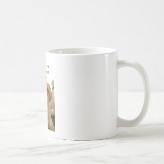 "Life is the Toughest School" Dog Art Print Coffee Mug