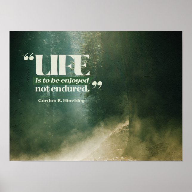 Life Is To Be Enjoyed Poster (Front)