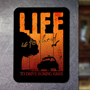 Life is to short to drive boring cars -2CV  Magnet