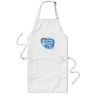 Life Is Too Short Anti Slop Motto Retro Art Long Apron