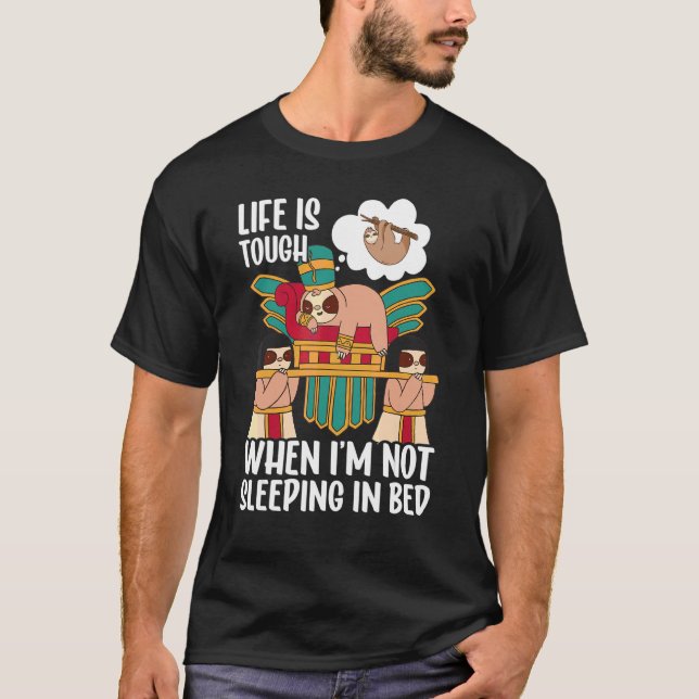 Life Is Tough  Chill Ancient Egyptian Pharoah Slot T-Shirt (Front)