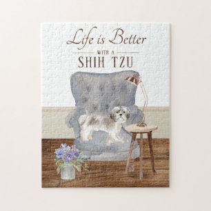 Life Is With A SHIH TZU Jigsaw Puzzle