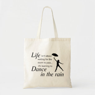 Life Isn't About Waiting... Quote Tote Bag