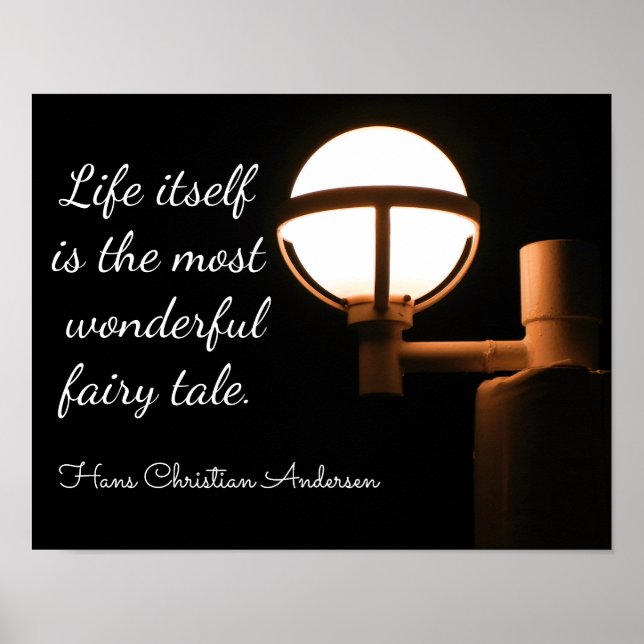 Life Itself -Hans Christian Andersen quote- print (Front)