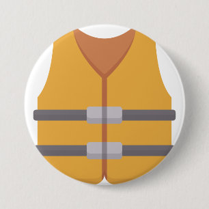 Life jacket 7.5 cm round badge