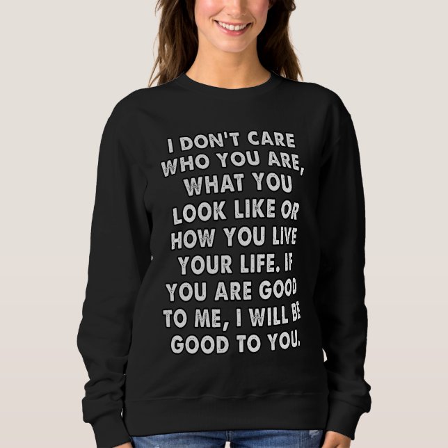 life lessons positive affirmations sweatshirt (Front)